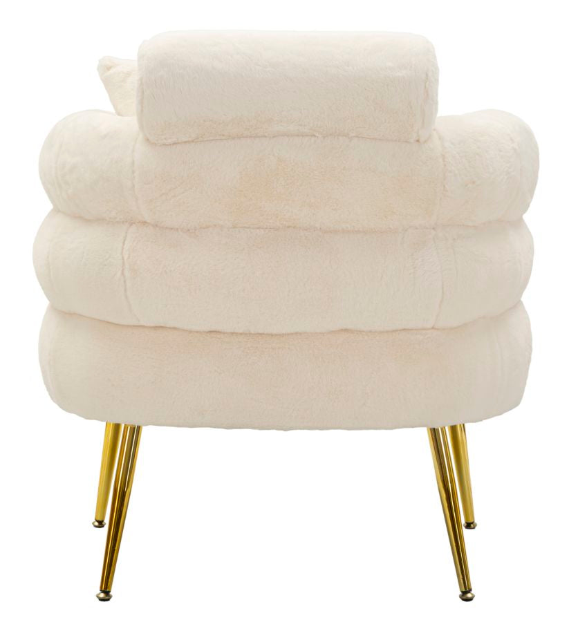 Sillón tapizado crema con cojín – Soffy Plus sillón de acento