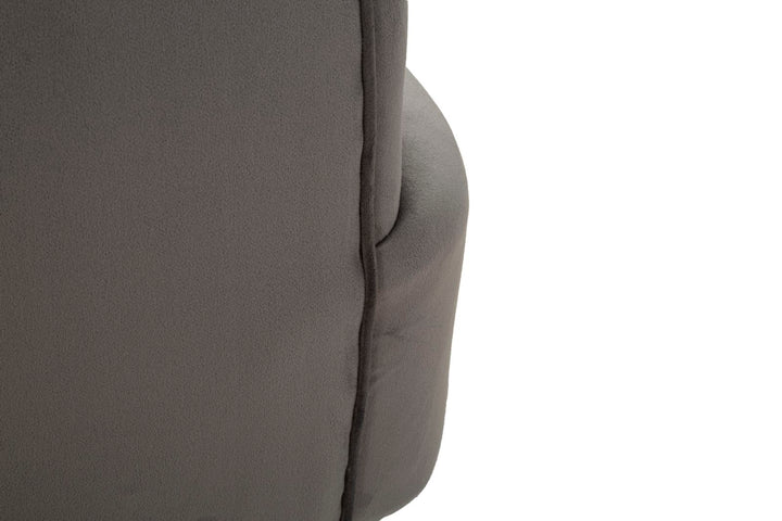 Sillón tapizado gris grafito con cojín – Silvery sillón de acento