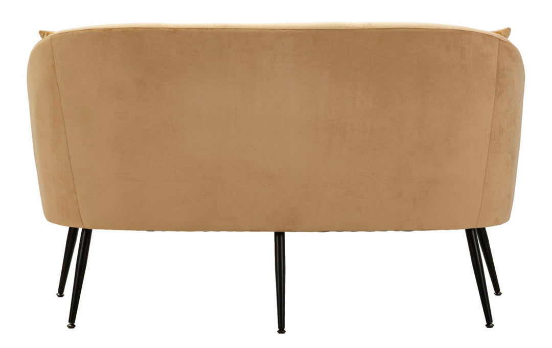 Sofá tapizado beige con cojines – Browy 2 plazas