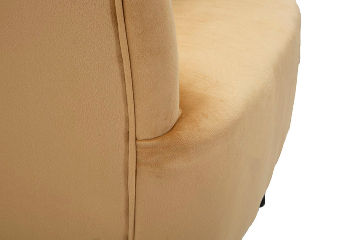 Sillón tapizado beige con cojín – Browy sillón de acento