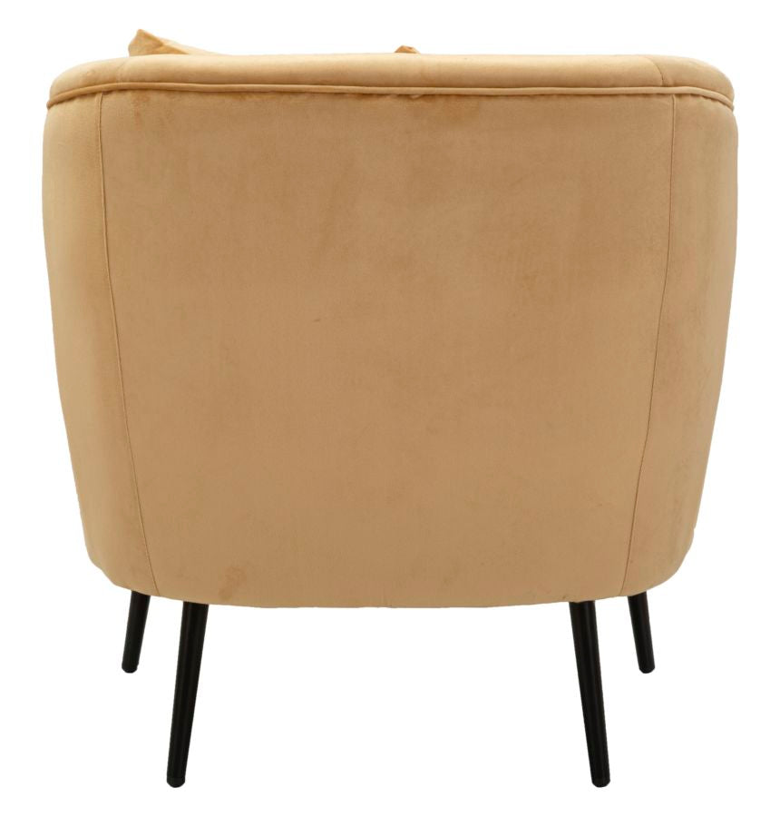 Sillón tapizado beige con cojín – Browy sillón de acento