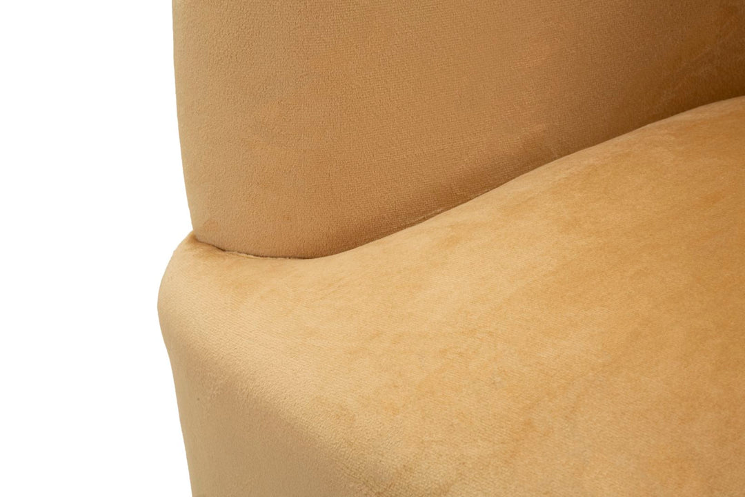 Sillón tapizado beige con cojín – Browy sillón de acento