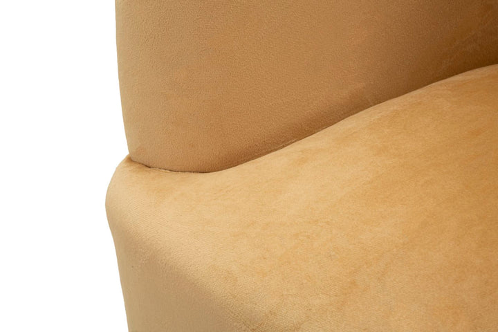 Sillón tapizado beige con cojín – Browy sillón de acento