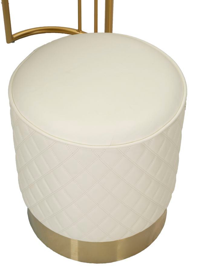 Tocador blanco con taburete a juego – Sharon mueble de dormitorio