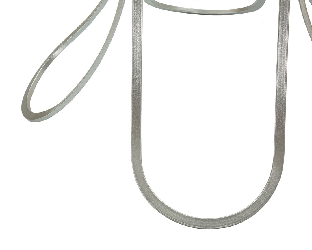 Mesa de centro redonda de cristal con base decorativa – Trixy Collection