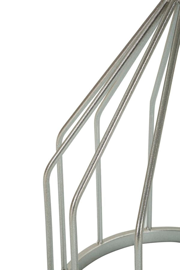 Mesa auxiliar redonda de mármol artificial con base única – Estilo contemporáneo