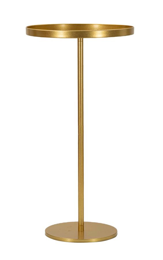 Mesa auxiliar de metal dorado – Doha diseño contemporáneo
