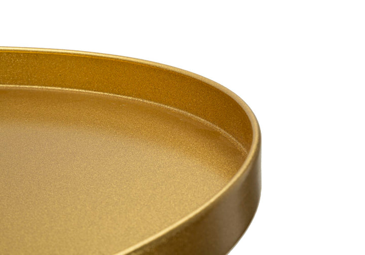 Mesa auxiliar de metal dorado – Doha diseño contemporáneo