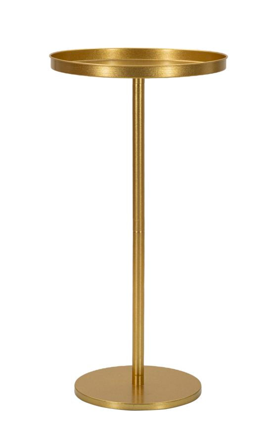 Mesa auxiliar de metal dorado – Doha acento moderno