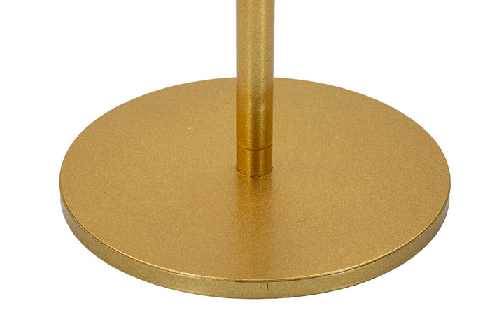 Mesa auxiliar de metal dorado – Doha acento moderno