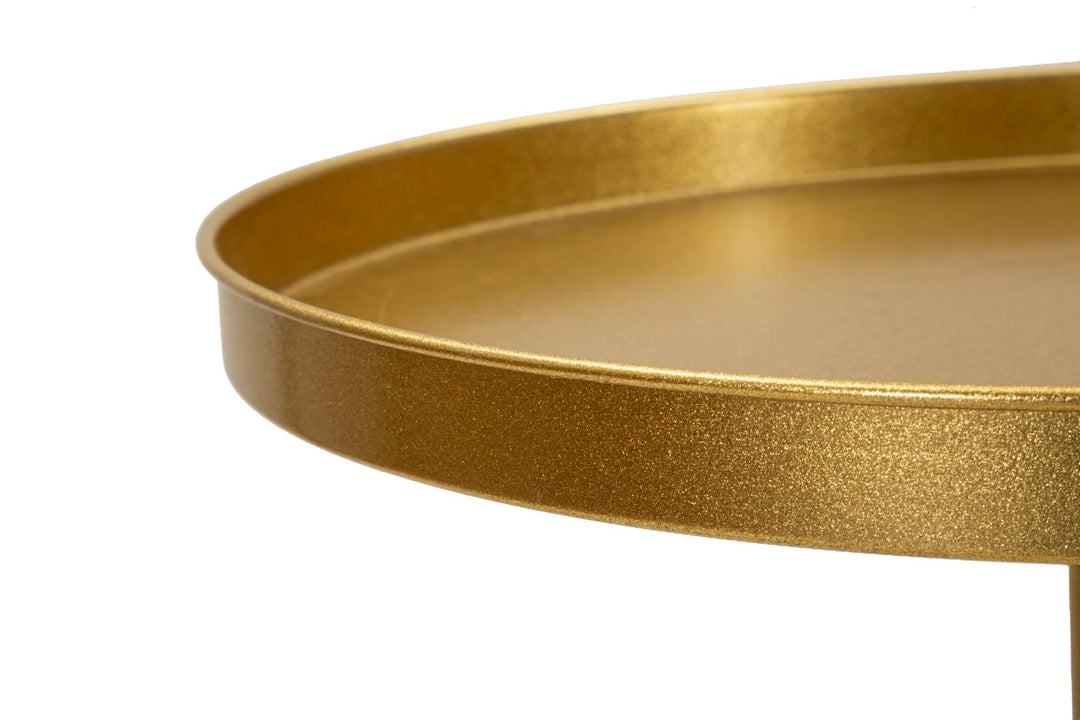 Mesa auxiliar de metal dorado – Doha acento moderno