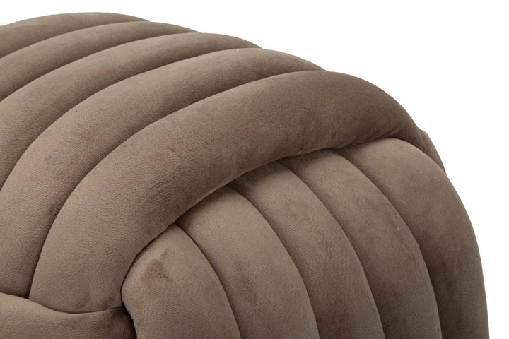 Taburete tapizado gris – Sofy asiento acolchado de acento