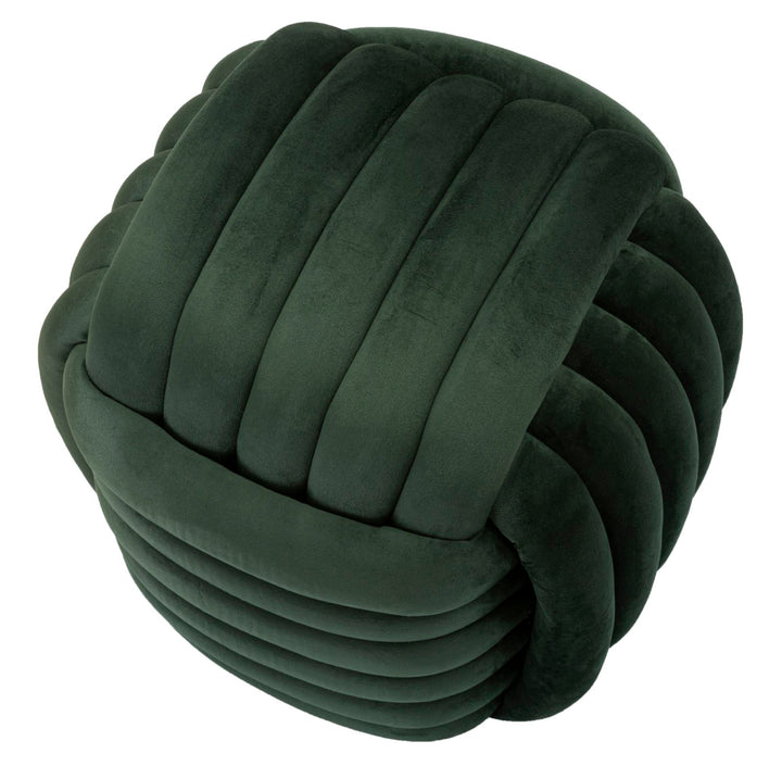 Taburete tapizado verde – Sofy asiento acolchado de acento