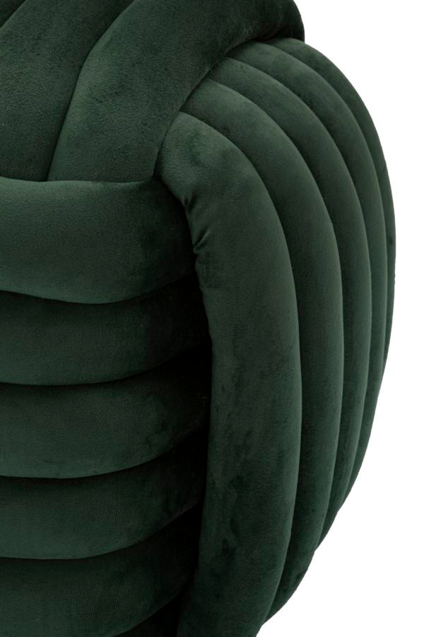 Taburete tapizado verde – Sofy asiento acolchado de acento