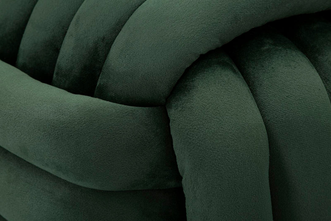 Taburete tapizado verde – Sofy asiento acolchado de acento