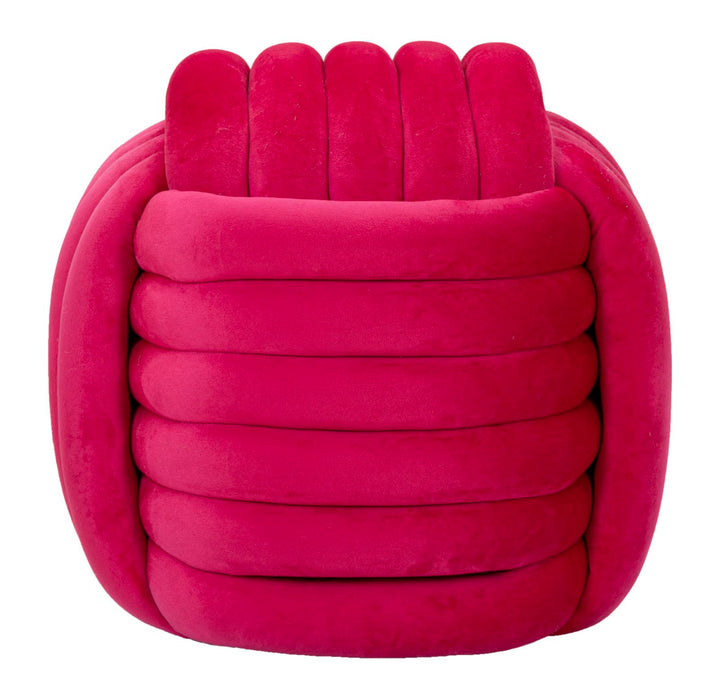 Taburete tapizado fucsia – Sofy asiento acolchado de acento