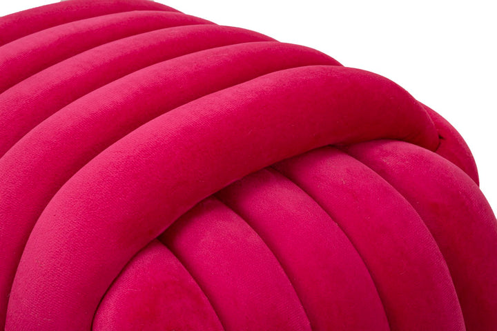 Taburete tapizado fucsia – Sofy asiento acolchado de acento