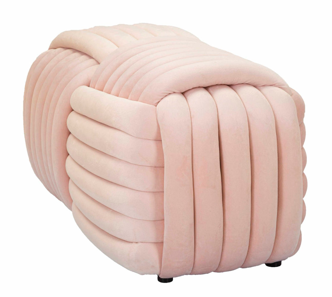 Banco tapizado rosa – Sofy asiento acolchado