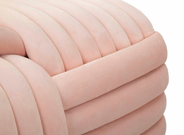 Banco tapizado rosa – Sofy asiento acolchado