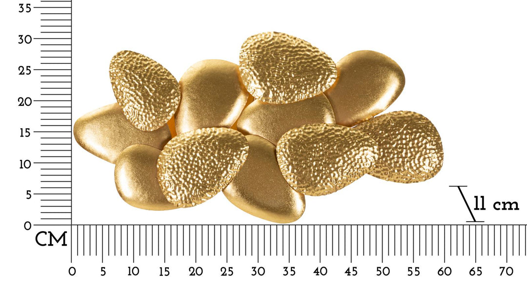 Aplique de pared de metal dorado con diseño de concha – Iluminación decorativa