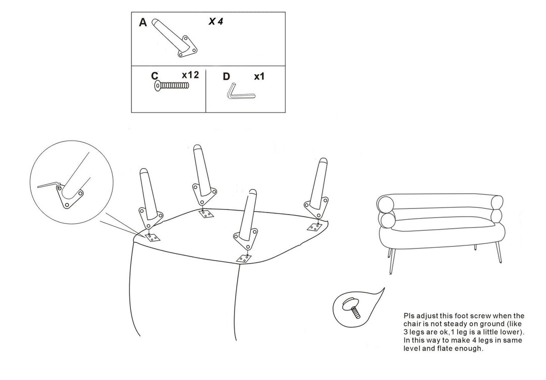 Sofá tapizado crema con cojines – Soffy Plus 2 plazas