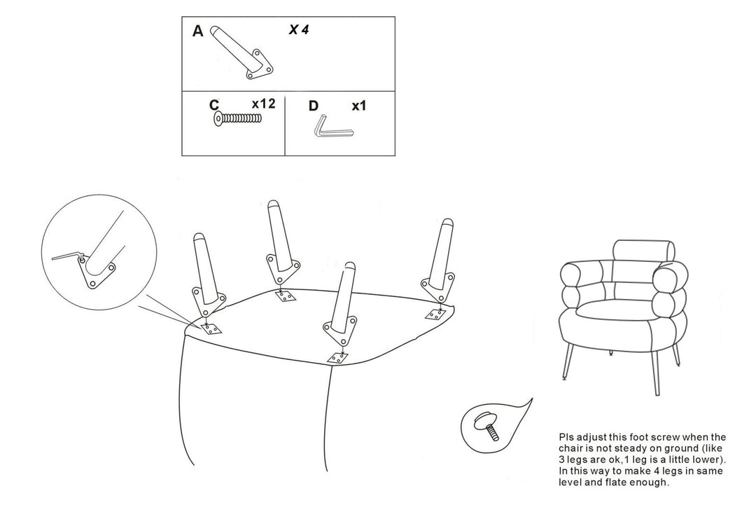Sillón tapizado gris grafito con cojín – Silvery Plus sillón de acento
