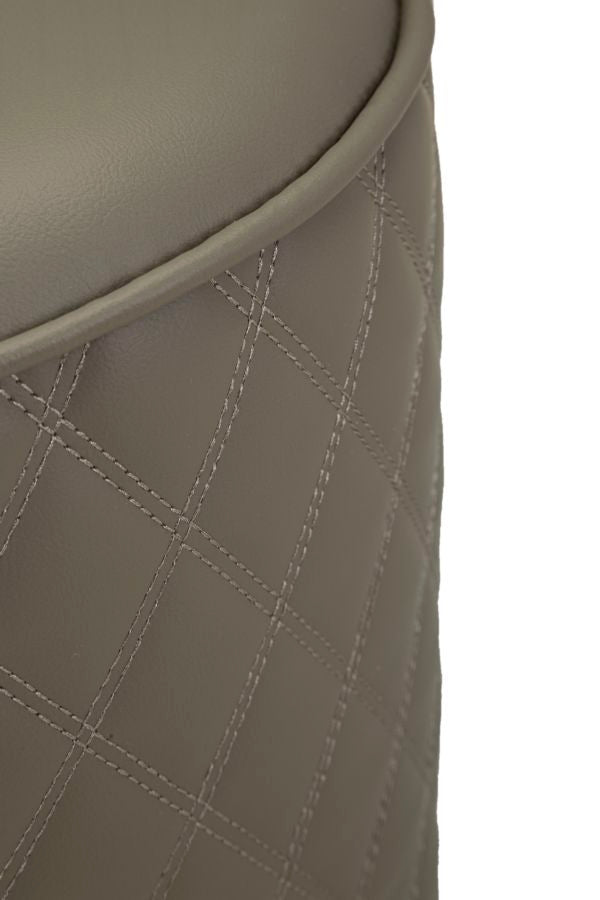 Tocador gris con taburete y patas plateadas – Sharon estilo moderno