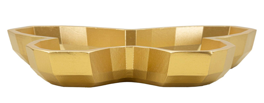 Bandeja con forma de mariposa dorada – Pieza decorativa de acento