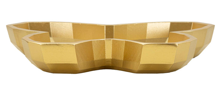 Bandeja con forma de mariposa dorada – Pieza decorativa de acento