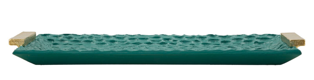 Bandeja rectangular de resina verde – Grent diseño moderno