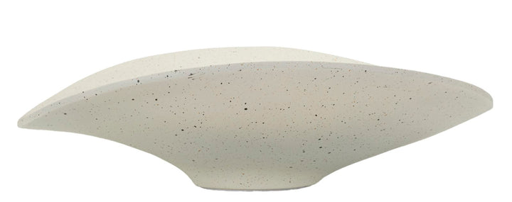 Bandeja decorativa de resina blanca – Acento elegante contemporáneo