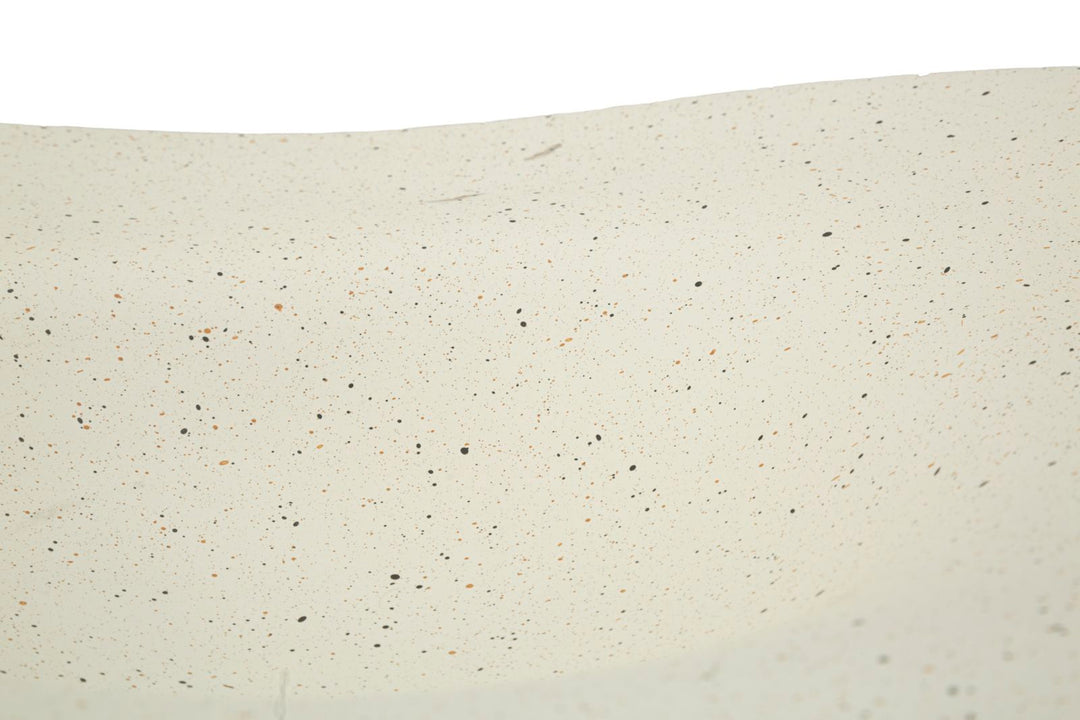 Bandeja decorativa de resina blanca – Acento elegante contemporáneo