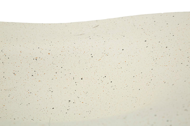 Bandeja decorativa de resina blanca – Acento elegante contemporáneo