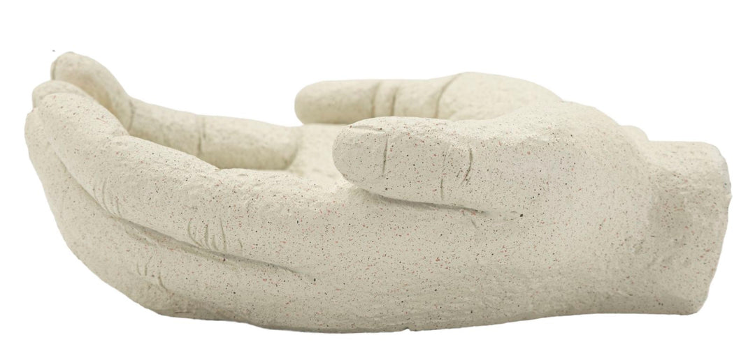 Cuenco decorativo de mano de resina blanca – Stons Collection