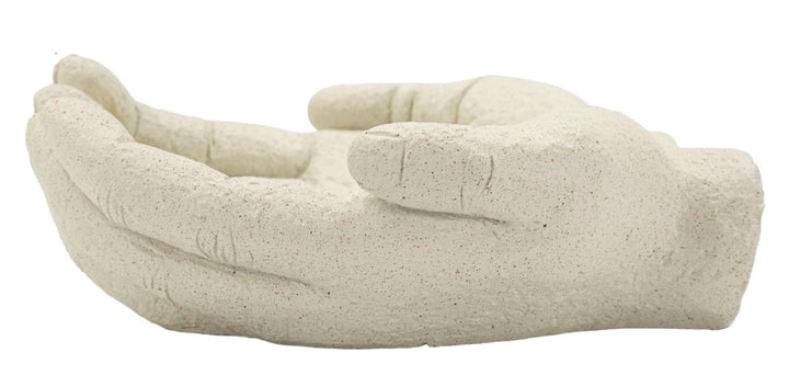 Cuenco decorativo de mano de resina blanca – Stons Collection