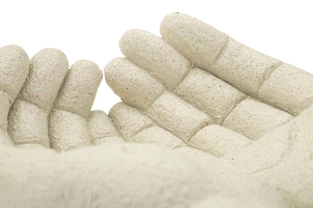 Cuenco decorativo de mano de resina blanca – Stons Collection