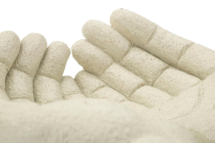 Cuenco decorativo de mano de resina blanca – Stons Collection