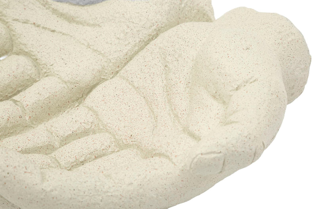 Cuenco decorativo de mano de resina blanca – Stons Collection