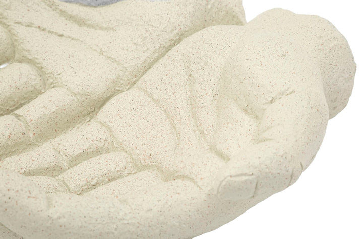 Cuenco decorativo de mano de resina blanca – Stons Collection