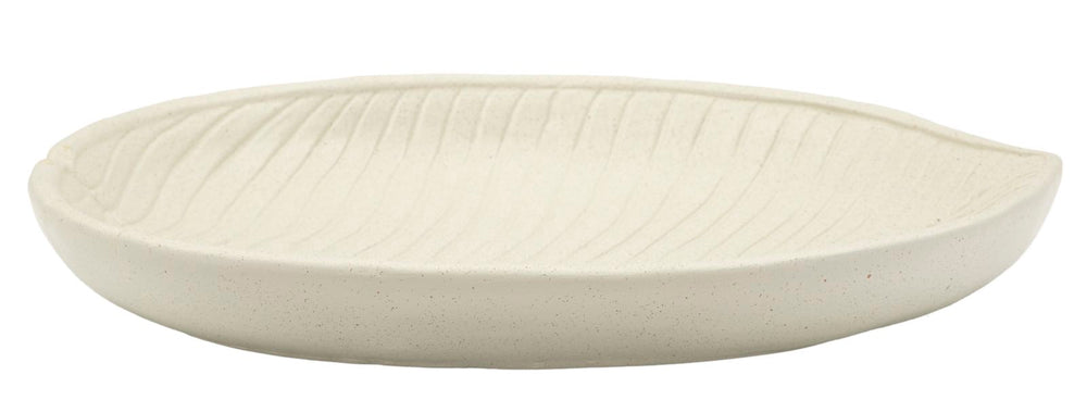 Bandeja decorativa redonda de resina blanca – Stons diseño moderno