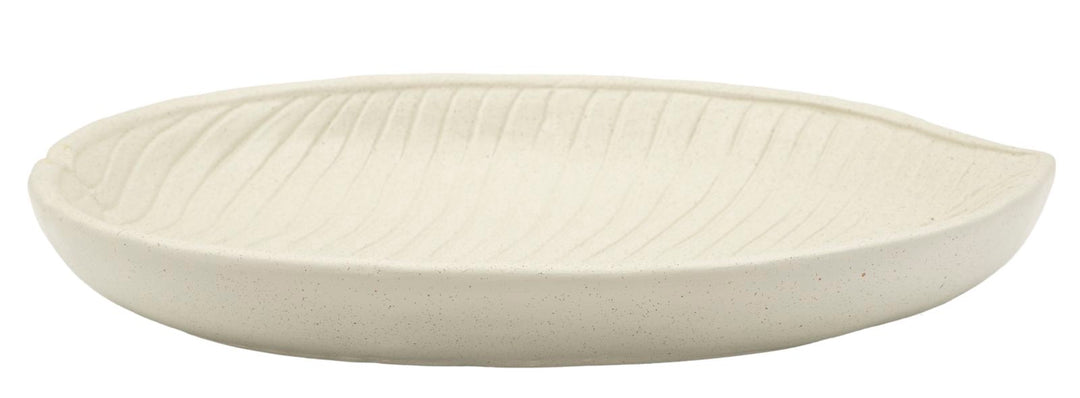 Bandeja decorativa redonda de resina blanca – Stons diseño moderno