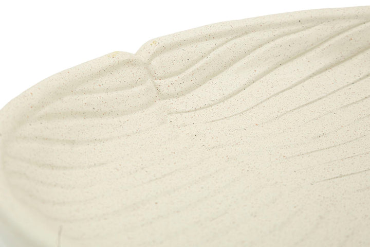 Bandeja decorativa redonda de resina blanca – Stons diseño moderno