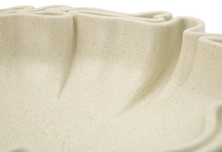 Cuenco decorativo de resina blanca – Stons Collection