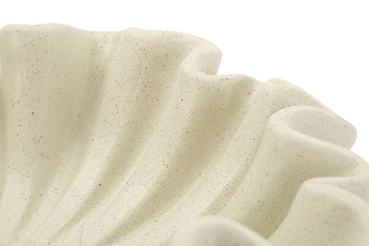 Cuenco decorativo de flor de resina blanca – Stons estilo contemporáneo