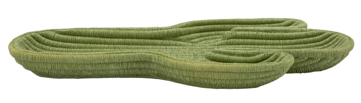Bandeja decorativa de resina verde – Cactus diseño moderno