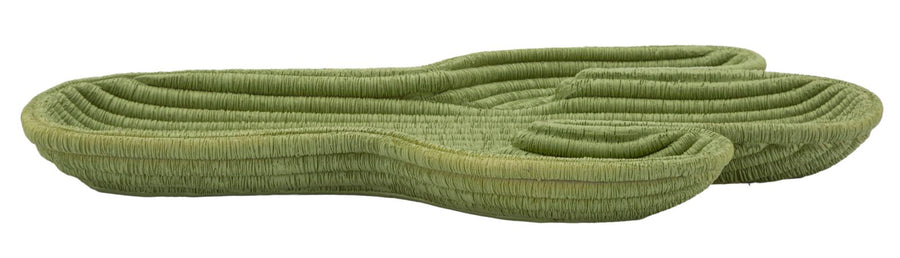 Bandeja decorativa de resina verde – Cactus diseño moderno