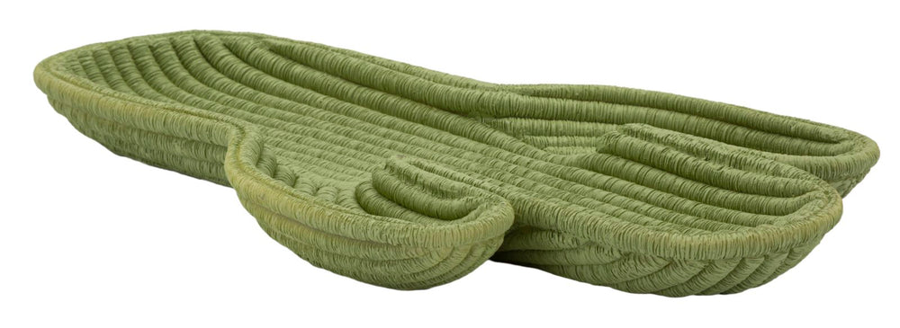 Bandeja decorativa de resina verde – Cactus diseño moderno