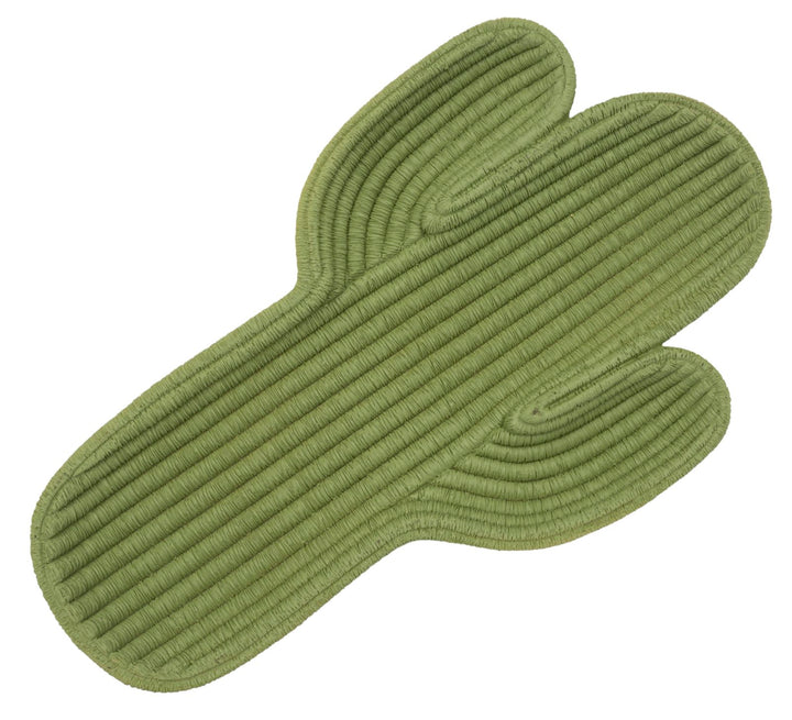 Bandeja decorativa de resina verde – Cactus diseño moderno