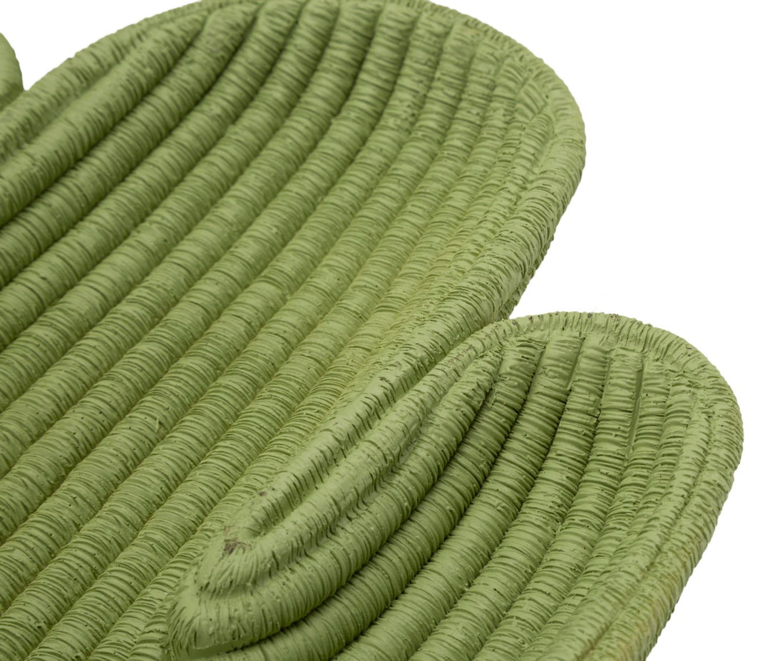 Bandeja decorativa de resina verde – Cactus diseño moderno