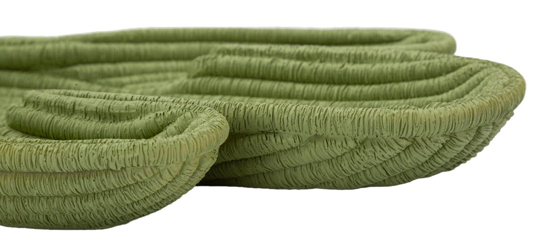 Bandeja decorativa de resina verde – Cactus diseño moderno